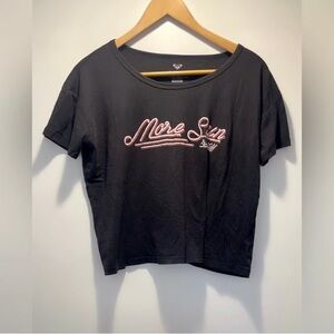 Roxy Black Graphic Women's Top